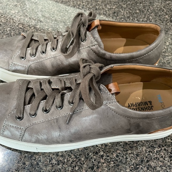 Johnston & Murphy Shoes Johnston And Murphy Banks Lace To Toe Sneakers Sheepskin Pre Owner